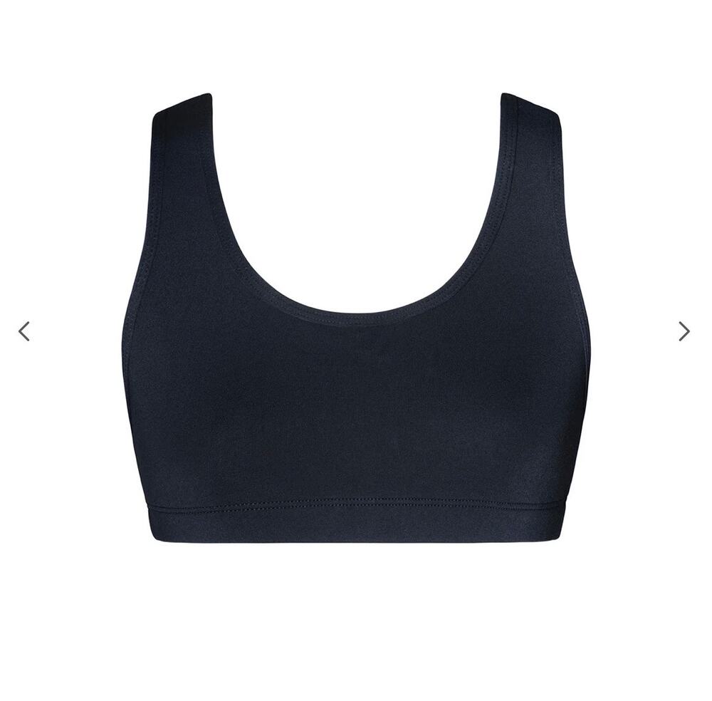 NWT Energetiks Child Medium Addison Crop Top in Black